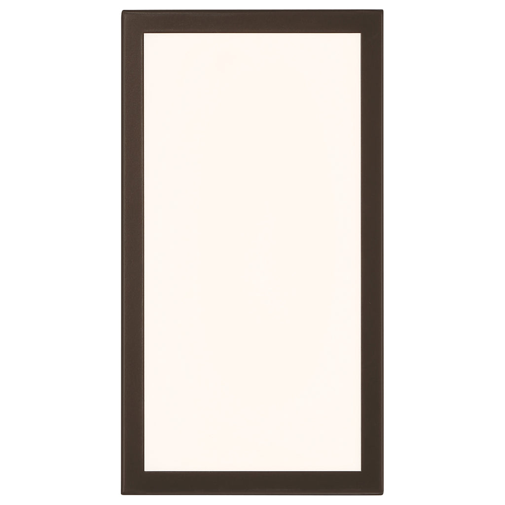 GEO Dual Voltage Outdoor LED Wall Mount, Bronze / 15W