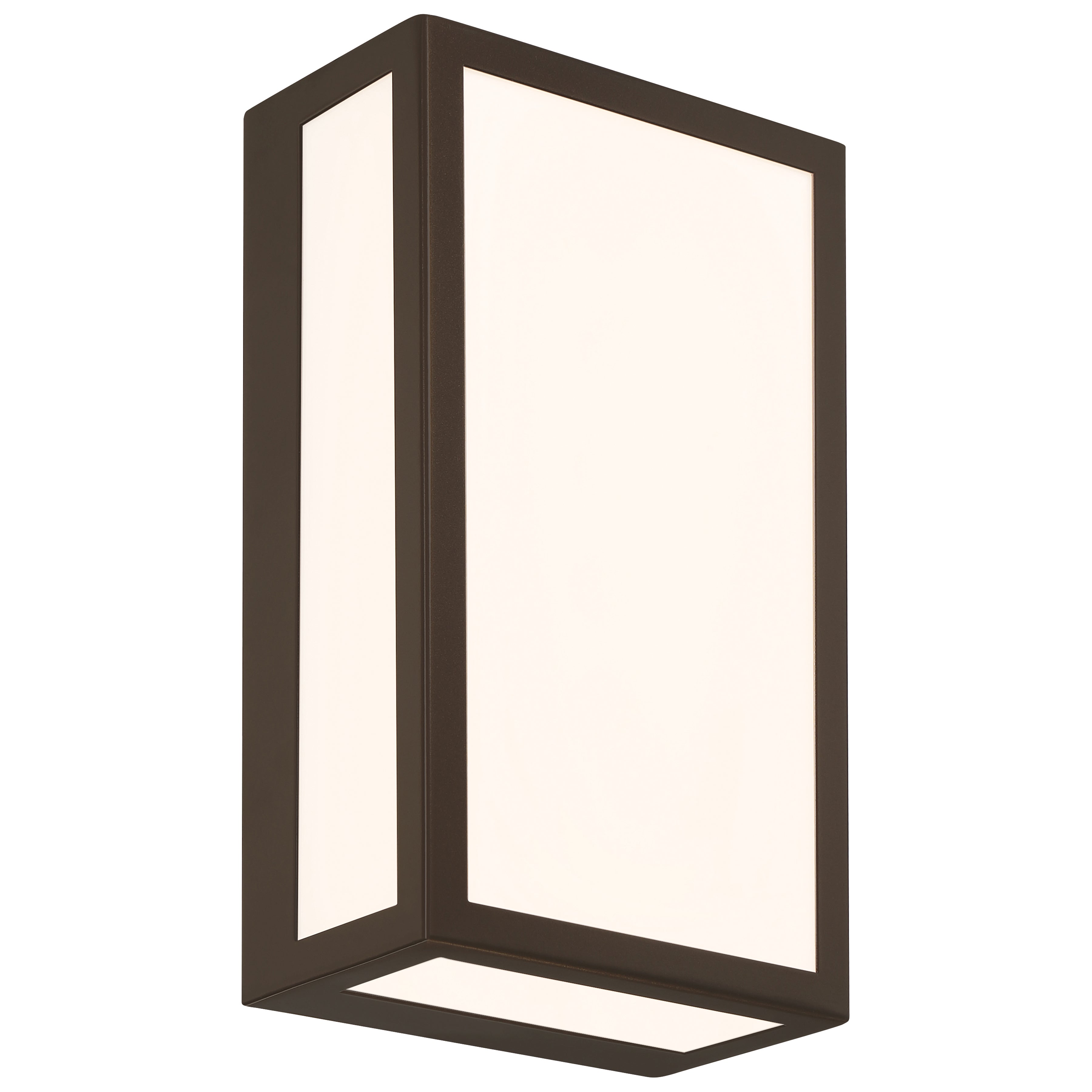 GEO Dual Voltage Outdoor LED Wall Mount, Bronze / 15W