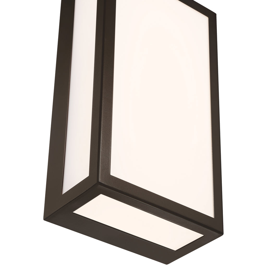 GEO Dual Voltage Outdoor LED Wall Mount, Bronze / 15W