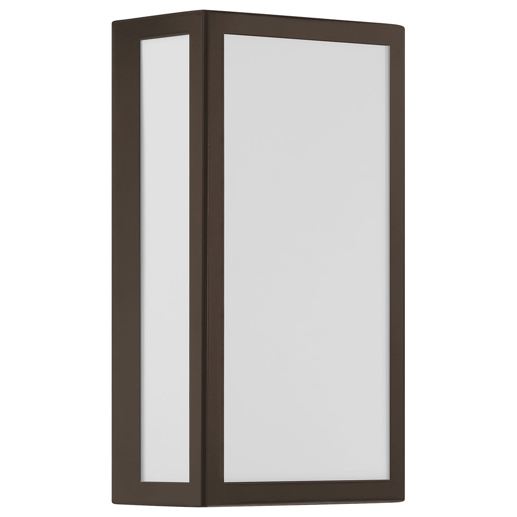 GEO Dual Voltage Outdoor LED Wall Mount, Bronze / 15W