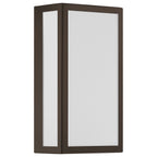 GEO Dual Voltage Outdoor LED Wall Mount, Bronze / 15W