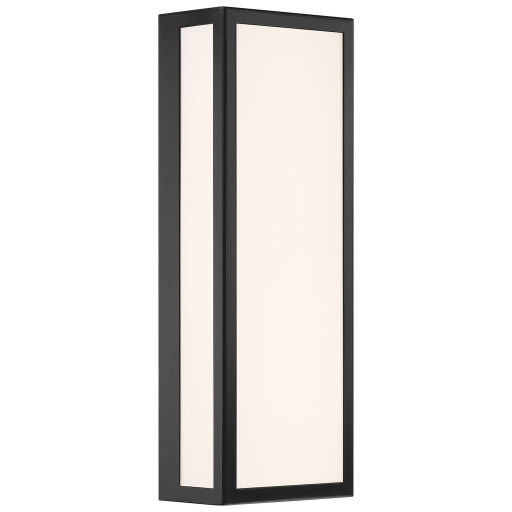 GEO Dual Voltage Outdoor LED Wall Mount, Black / 20W