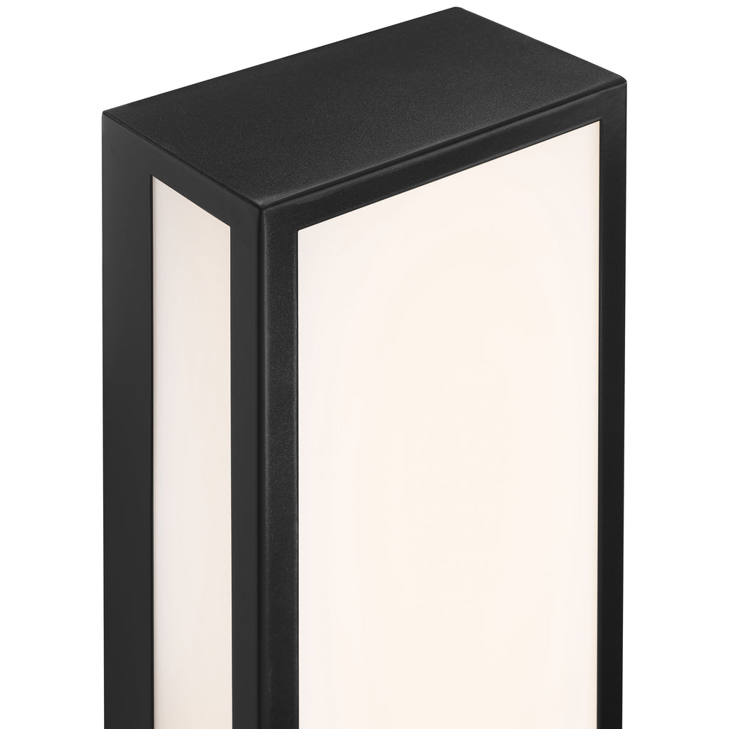 GEO Dual Voltage Outdoor LED Wall Mount, Black / 20W