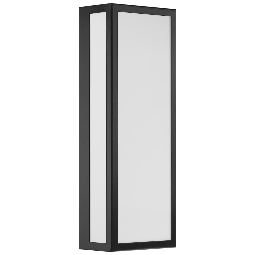 GEO Dual Voltage Outdoor LED Wall Mount, Black / 20W