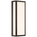 GEO Dual Voltage Outdoor LED Wall Mount, Bronze / 20W