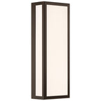GEO Dual Voltage Outdoor LED Wall Mount, Bronze / 20W