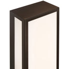 GEO Dual Voltage Outdoor LED Wall Mount, Bronze / 20W