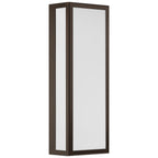 GEO Dual Voltage Outdoor LED Wall Mount, Bronze / 20W