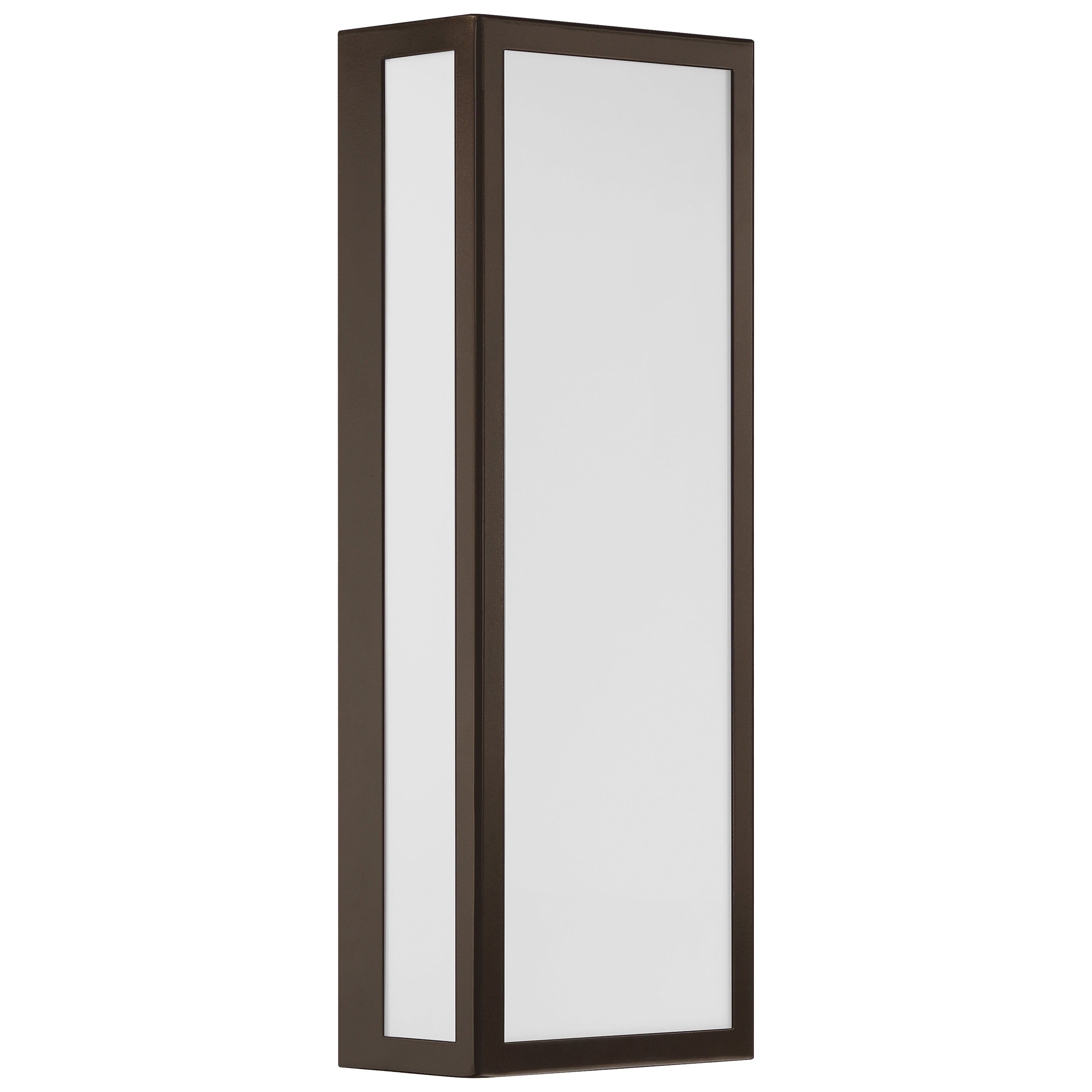 GEO Dual Voltage Outdoor LED Wall Mount, Bronze / 20W