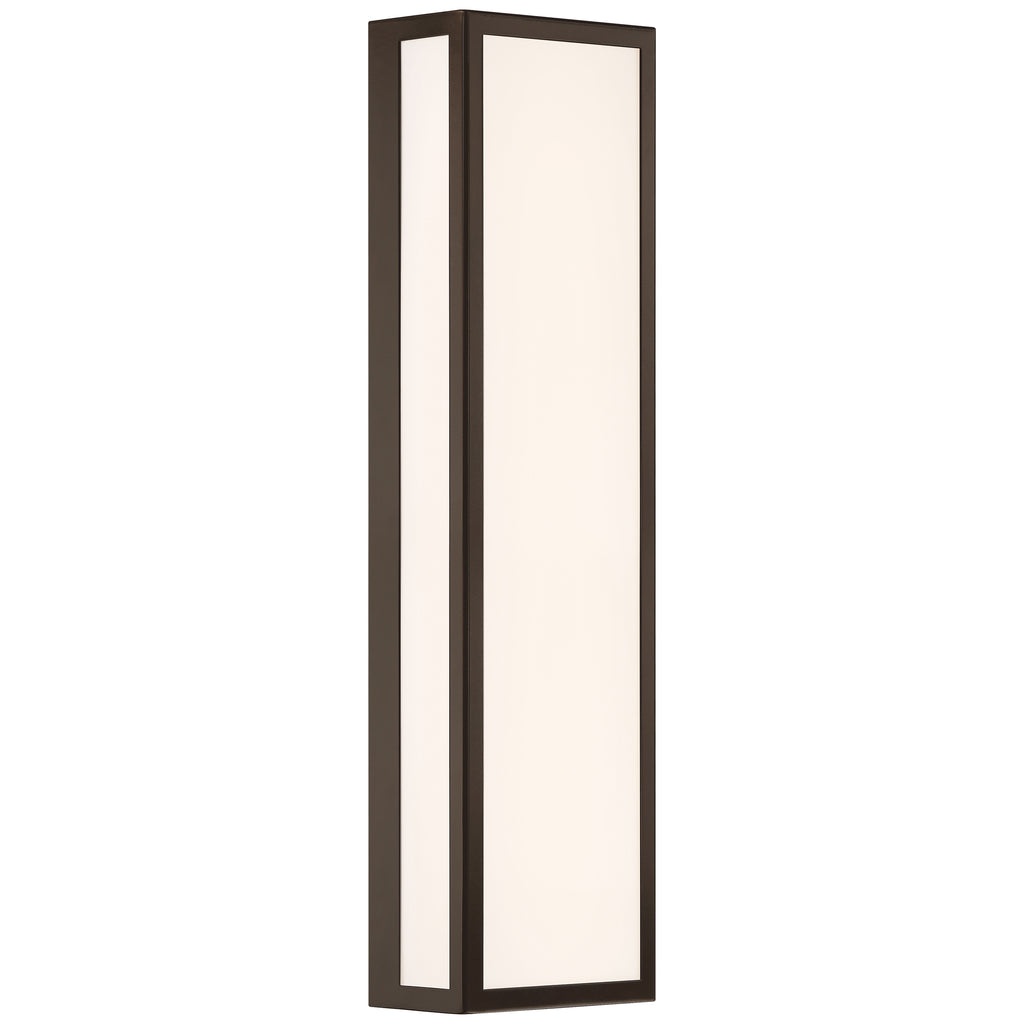 GEO Dual Voltage Outdoor LED Wall Mount, Bronze / 25W