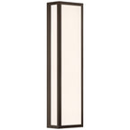 GEO Dual Voltage Outdoor LED Wall Mount, Bronze / 25W