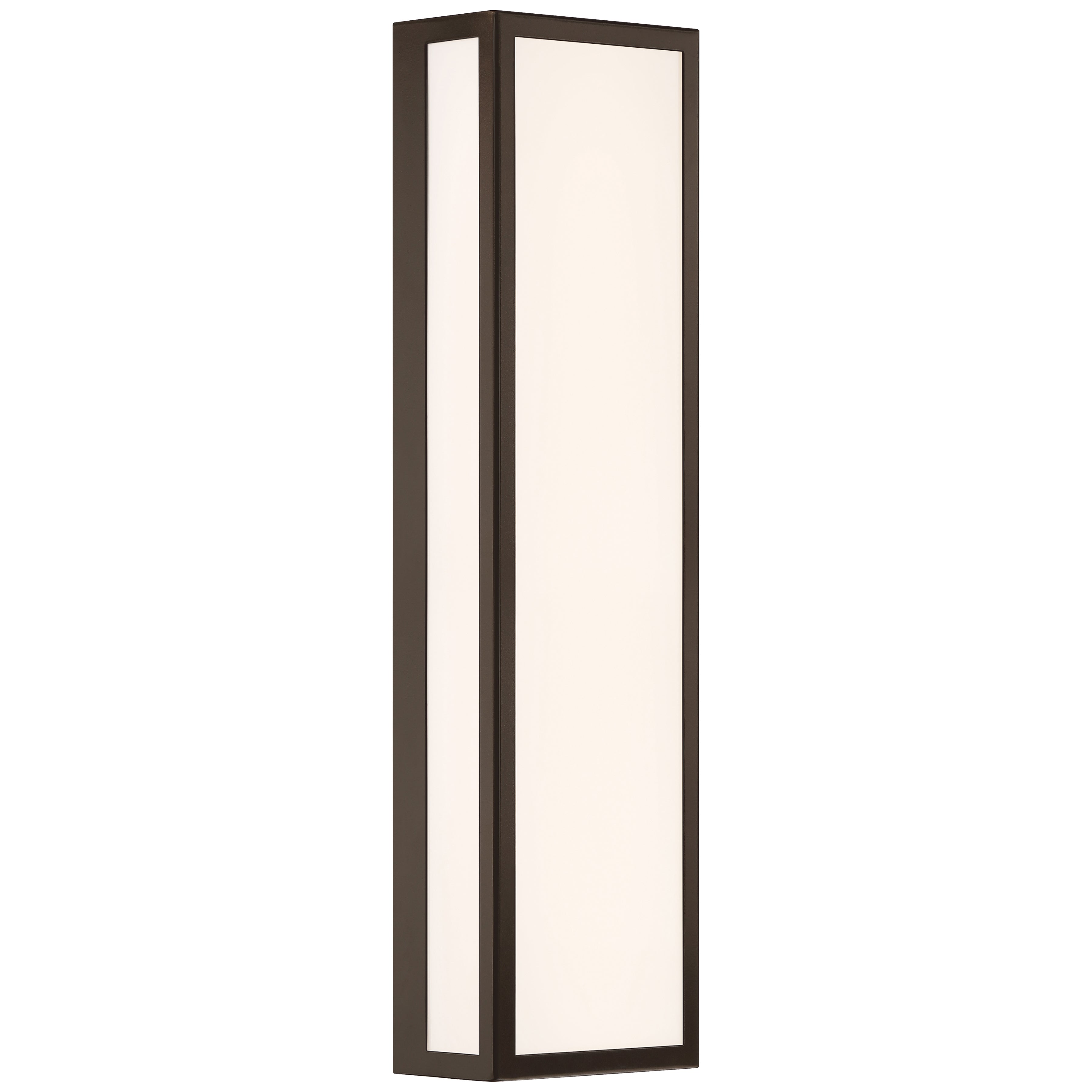 GEO Dual Voltage Outdoor LED Wall Mount, Bronze / 25W