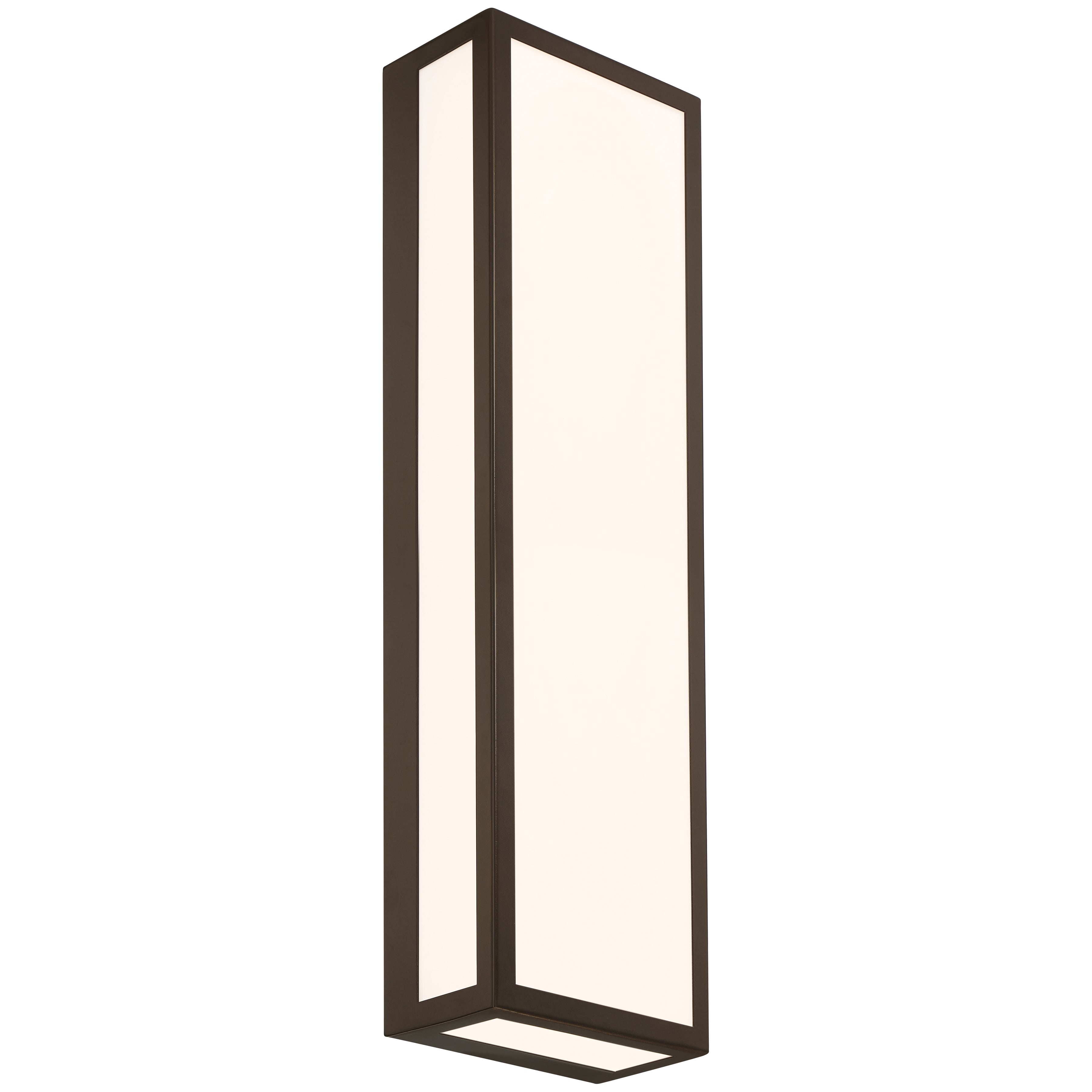 GEO Dual Voltage Outdoor LED Wall Mount, Bronze / 25W