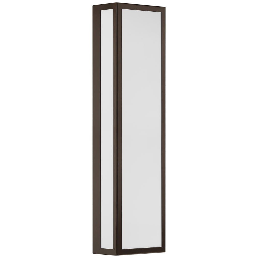 GEO Dual Voltage Outdoor LED Wall Mount, Bronze / 25W