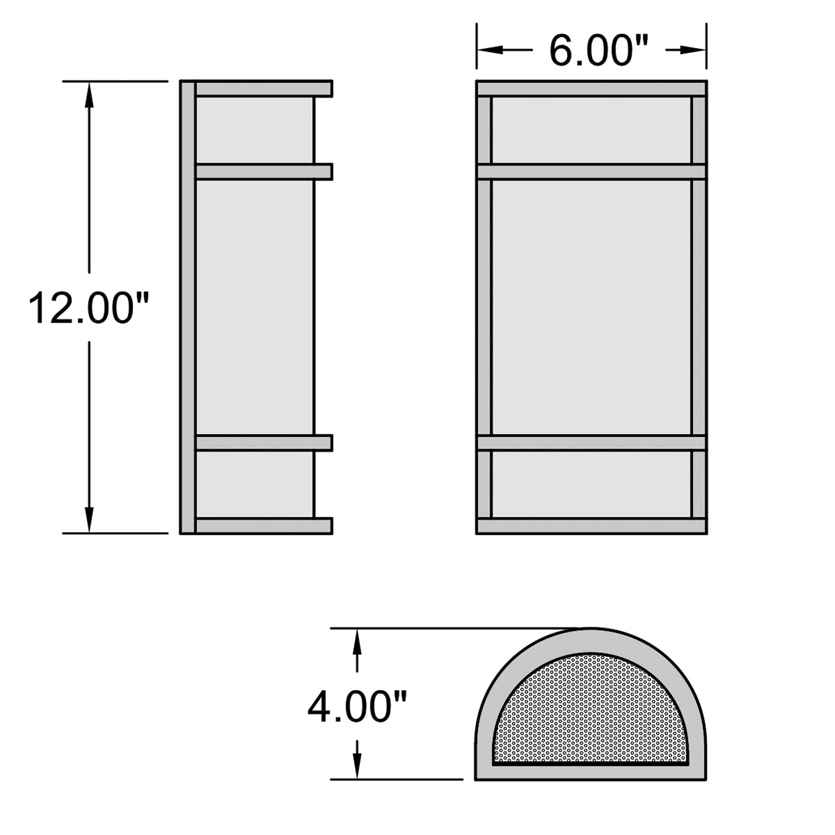Access Lighting Cove Dual Voltage Outdoor LED Wall Mount, Bronze / 15W, image 2