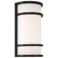 Cove Dual Voltage Outdoor LED Wall Mount, Black / 15W