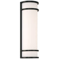 Cove Dual Voltage Outdoor LED Wall Mount, Black / 20W