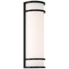 Access Lighting Cove Dual Voltage Outdoor LED Wall Mount, Black / 20W