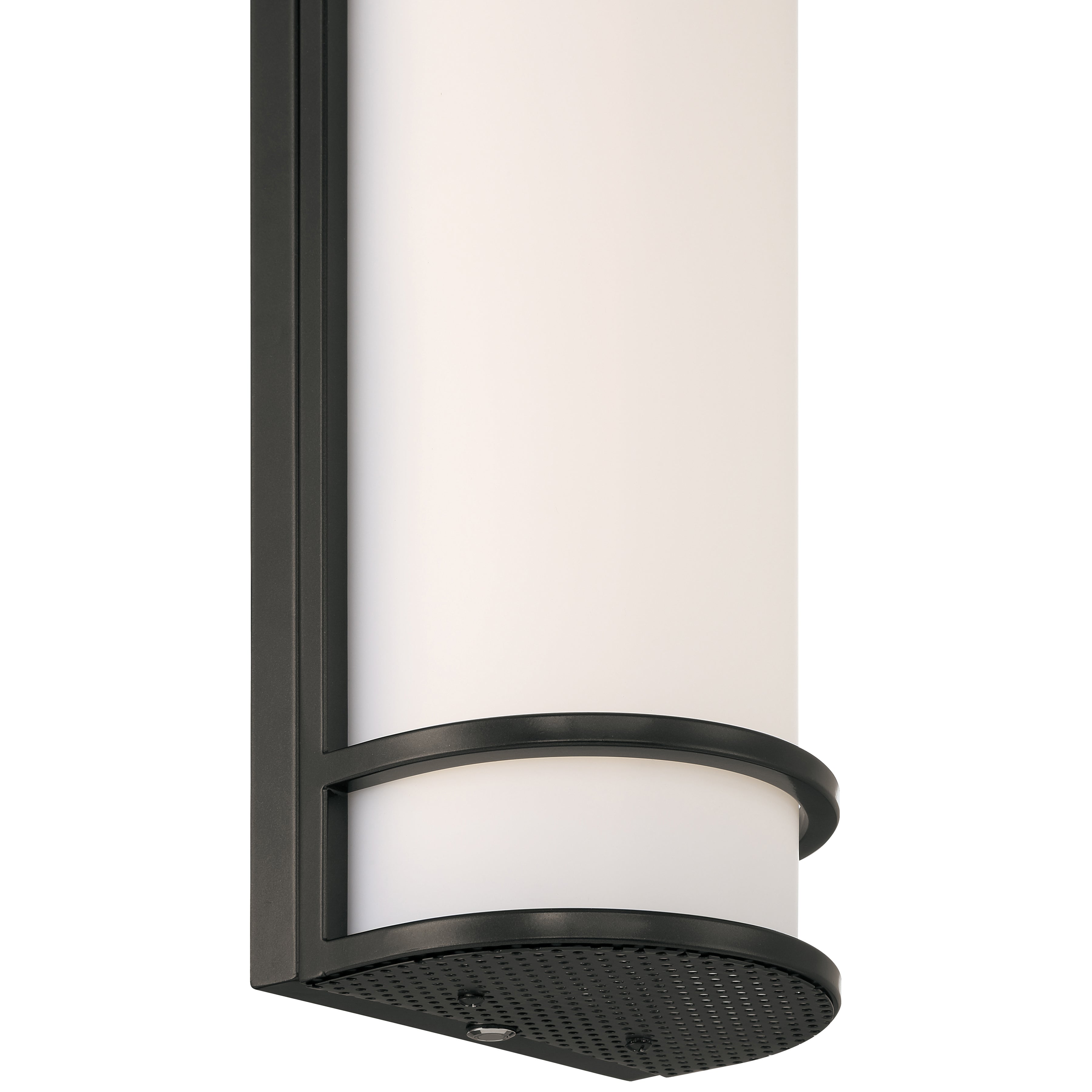 Cove Dual Voltage Emergency Battery Backup Outdoor LED Wall Mount, Black
