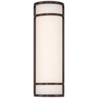Cove Dual Voltage Emergency Battery Backup Outdoor LED Wall Mount, Bronze