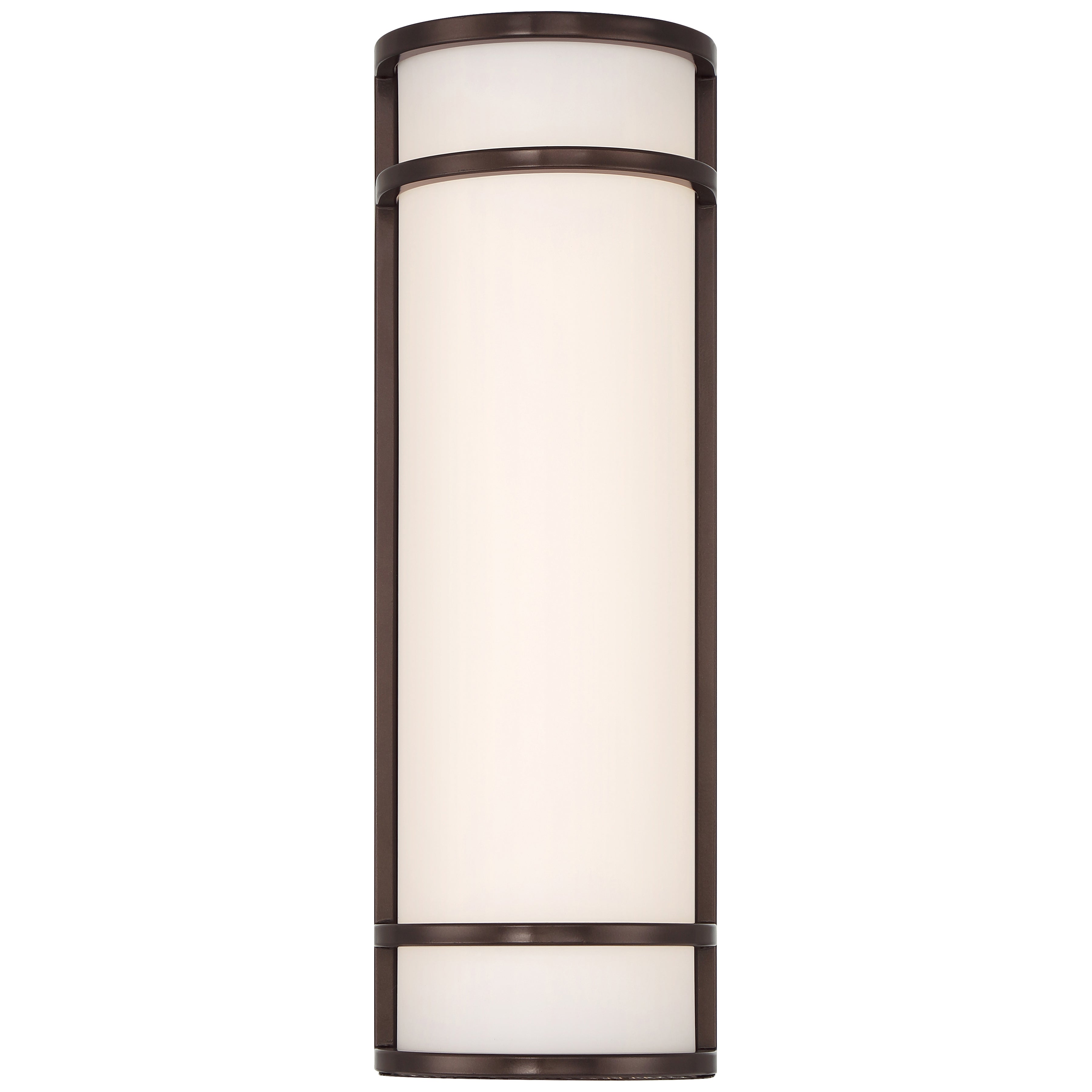 Cove Dual Voltage Emergency Battery Backup Outdoor LED Wall Mount, Bronze