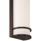 Cove Dual Voltage Emergency Battery Backup Outdoor LED Wall Mount, Bronze