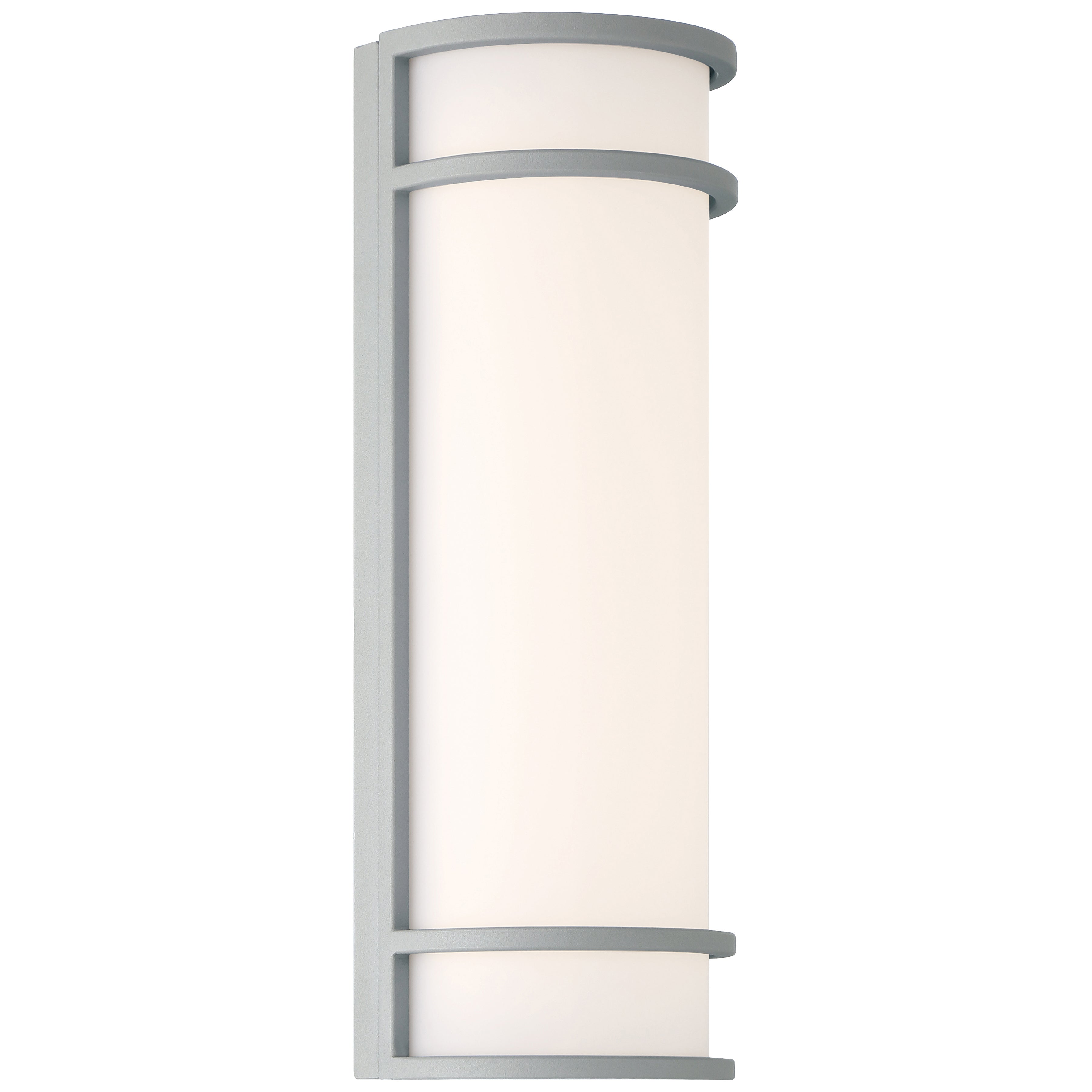 Cove Dual Voltage Emergency Battery Backup Outdoor LED Wall Mount, Satin