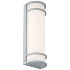 Cove Dual Voltage Emergency Battery Backup Outdoor LED Wall Mount, Satin