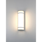 Cove Dual Voltage Emergency Battery Backup Outdoor LED Wall Mount, Satin