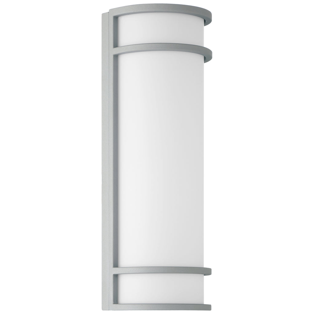 Cove Dual Voltage Emergency Battery Backup Outdoor LED Wall Mount, Satin