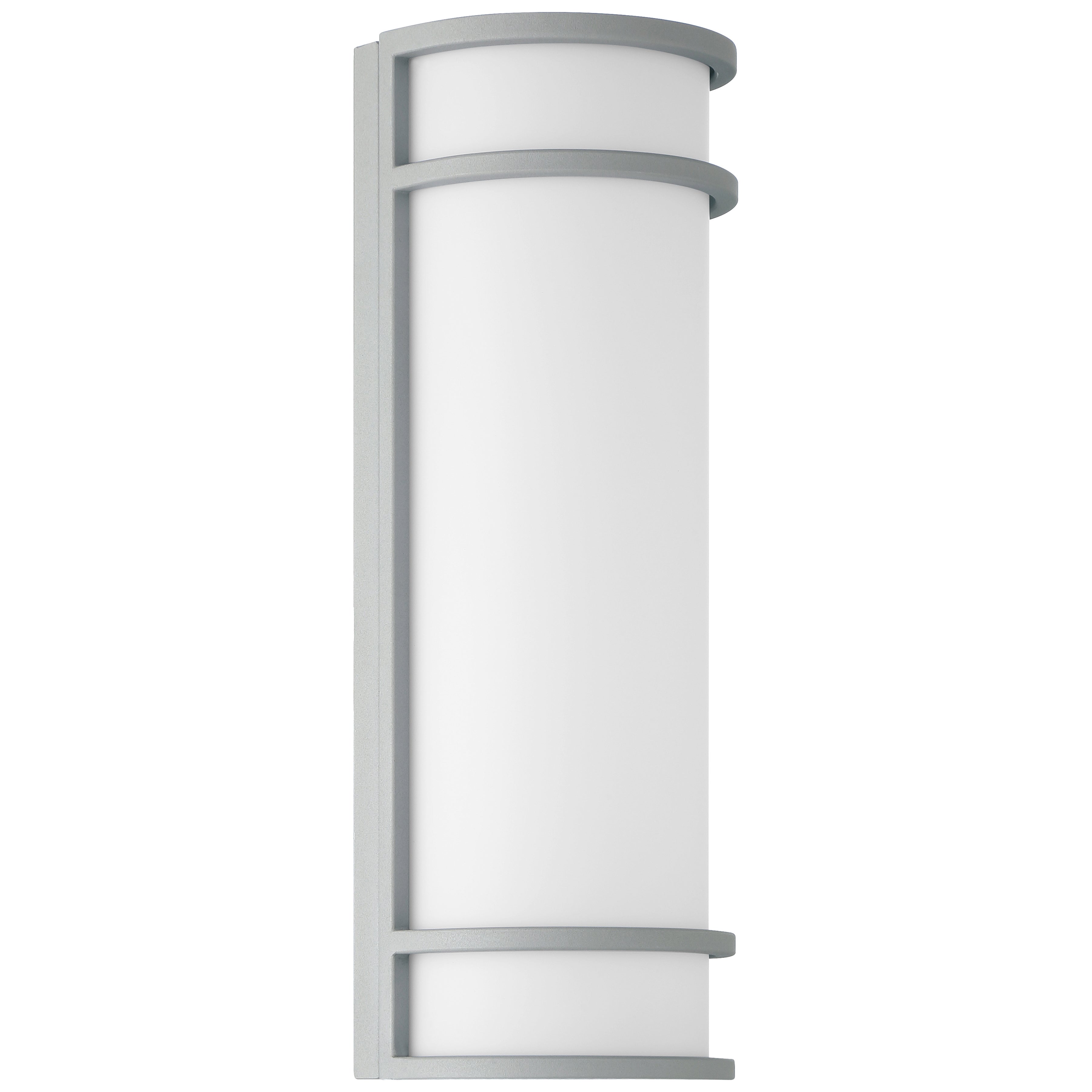 Cove Dual Voltage Emergency Battery Backup Outdoor LED Wall Mount, Satin
