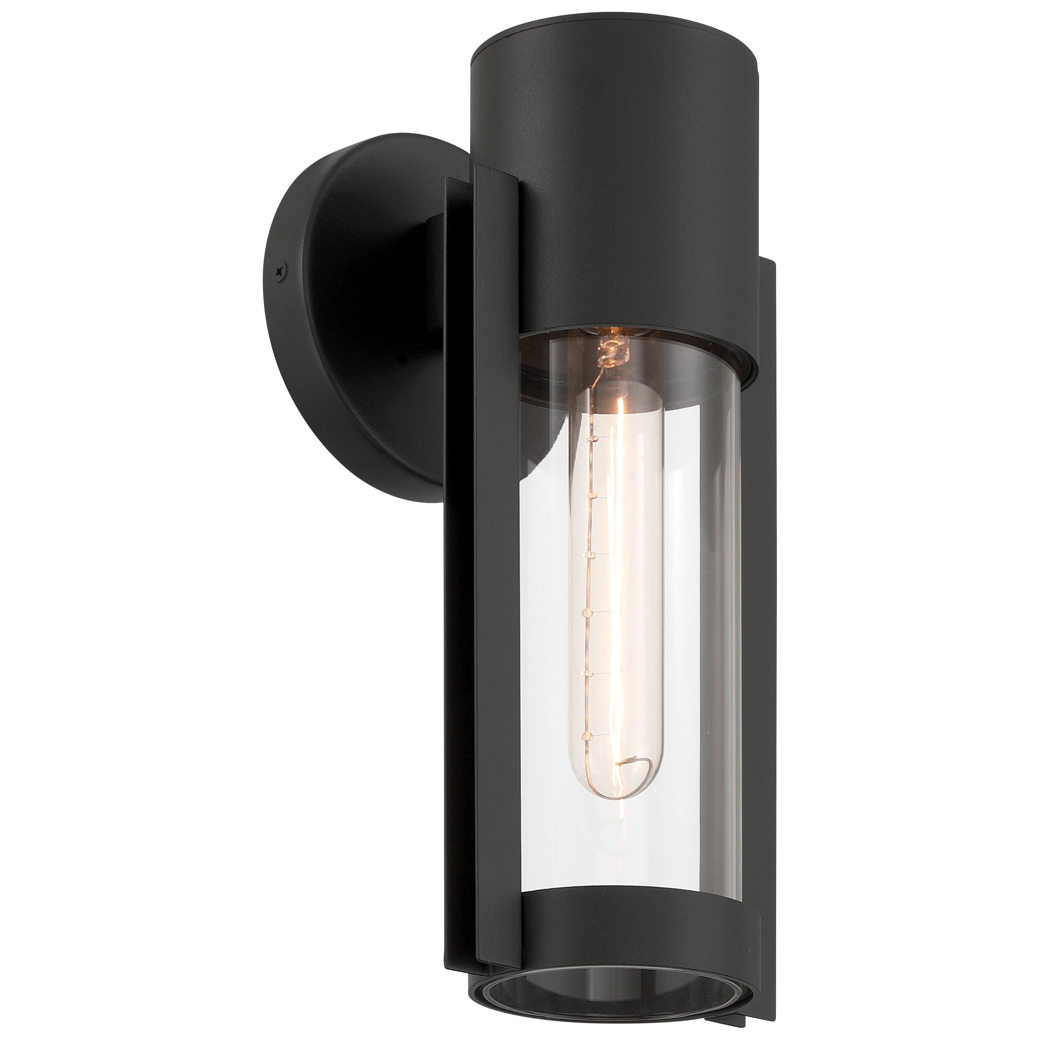 Coastal 1 Light Outdoor Wall Mount, Black (20115LEDDMGLP)