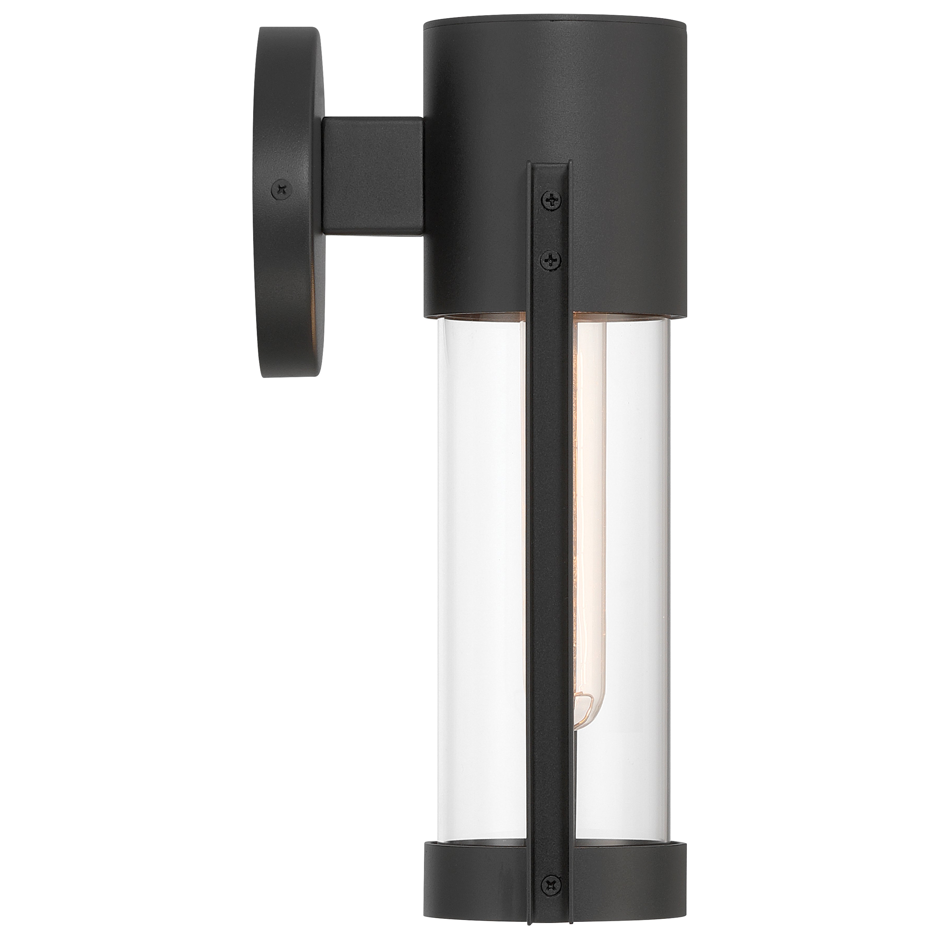 Coastal 1 Light Outdoor Wall Mount, Black (20115LEDDMGLP)