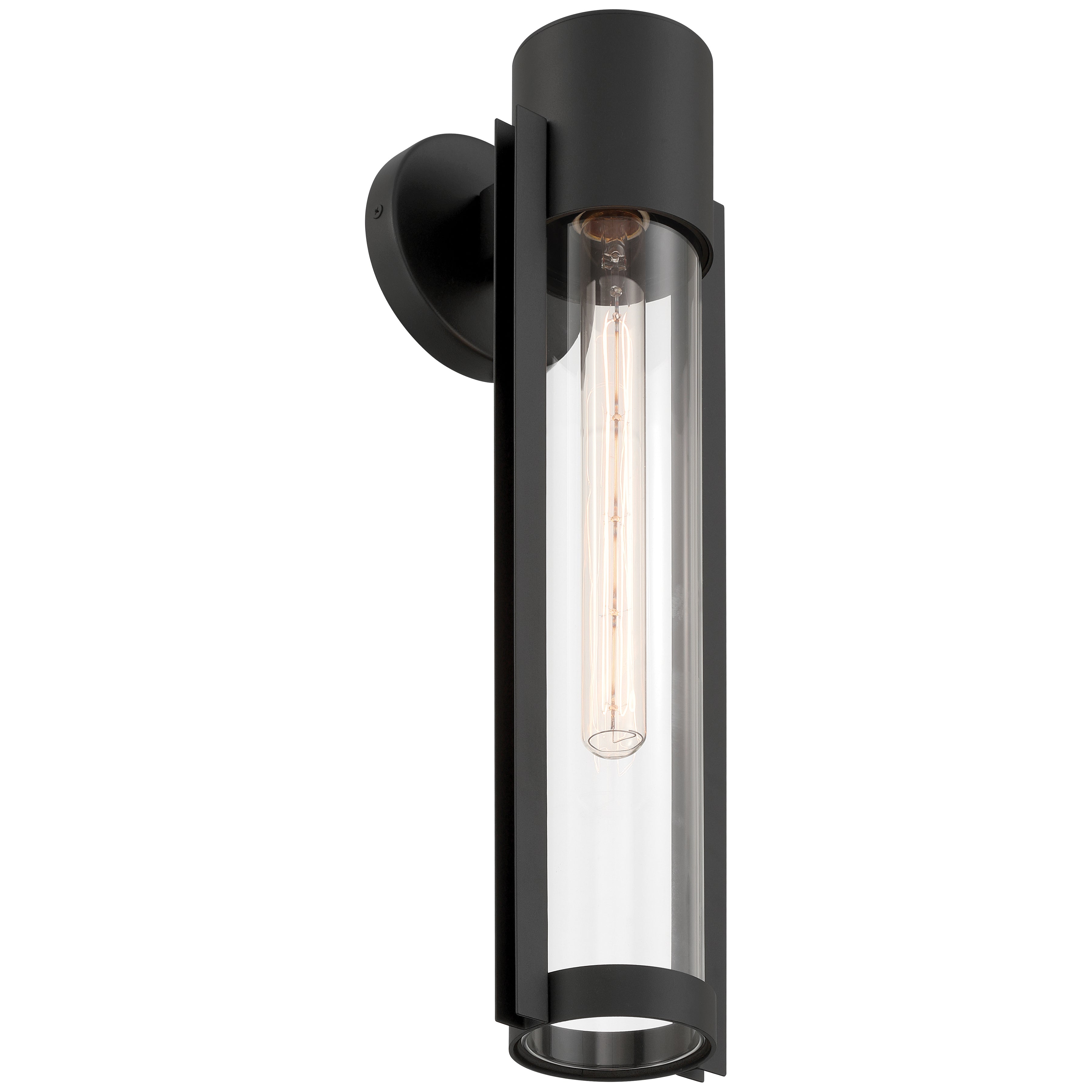Coastal 1 Light Outdoor Wall Mount, Black (20116LEDDMGLP)