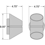 Access Lighting Marino Bi-Directional Outdoor LED Wall Mount, Satin (20120LEDDMG), image 7