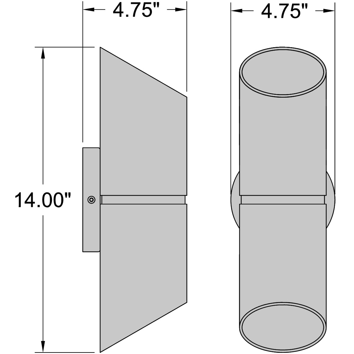 Access Lighting Marino Bi-Directional Outdoor LED Wall Mount, Black (20121LEDDMG), image 7