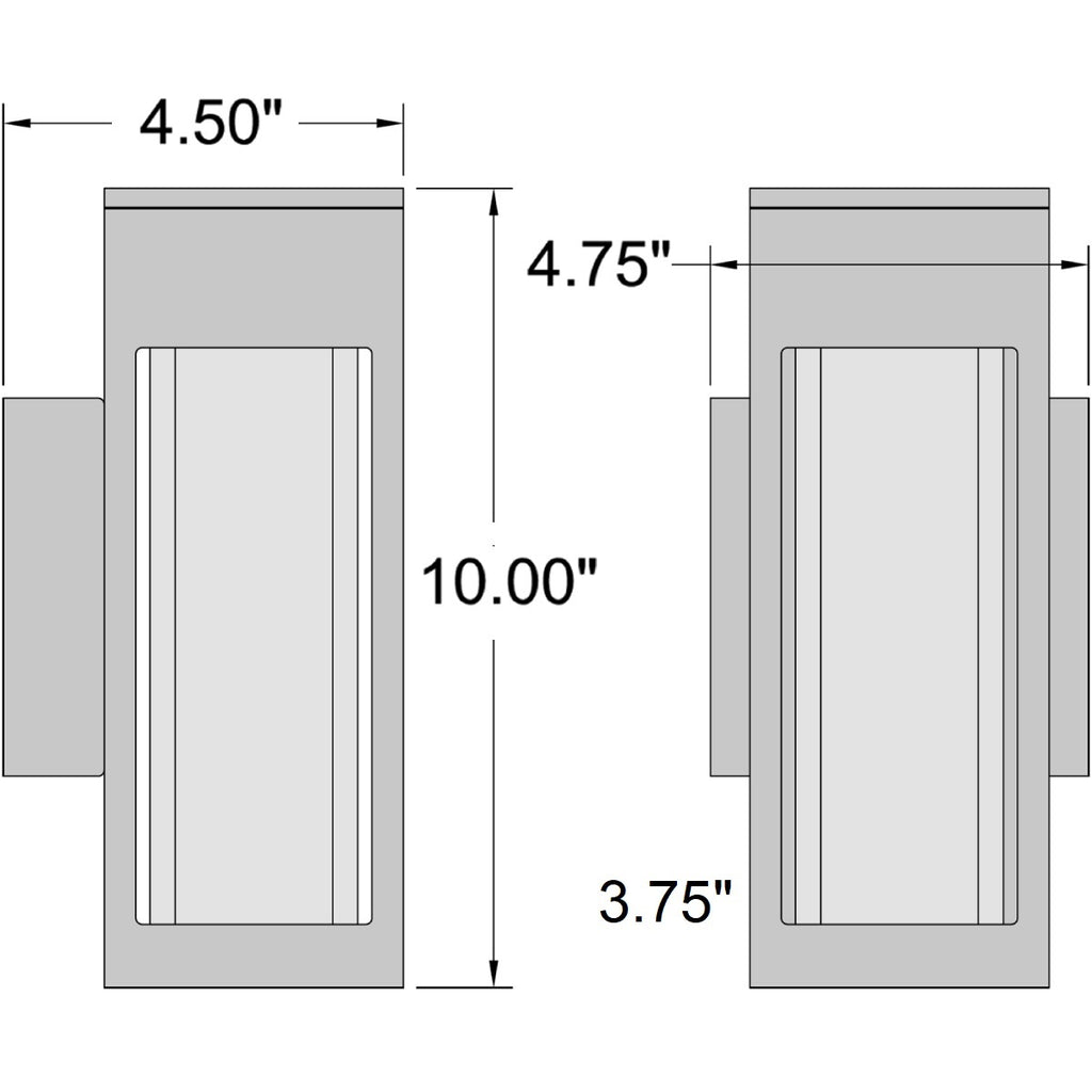 Access Lighting Soll Outdoor LED Wall Mount, 8W, image 8