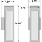 Access Lighting Soll Outdoor LED Wall Mount, 12W, image 8