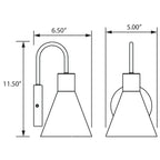 Access Lighting Dixon Outdoor LED Wall Mount, image 8