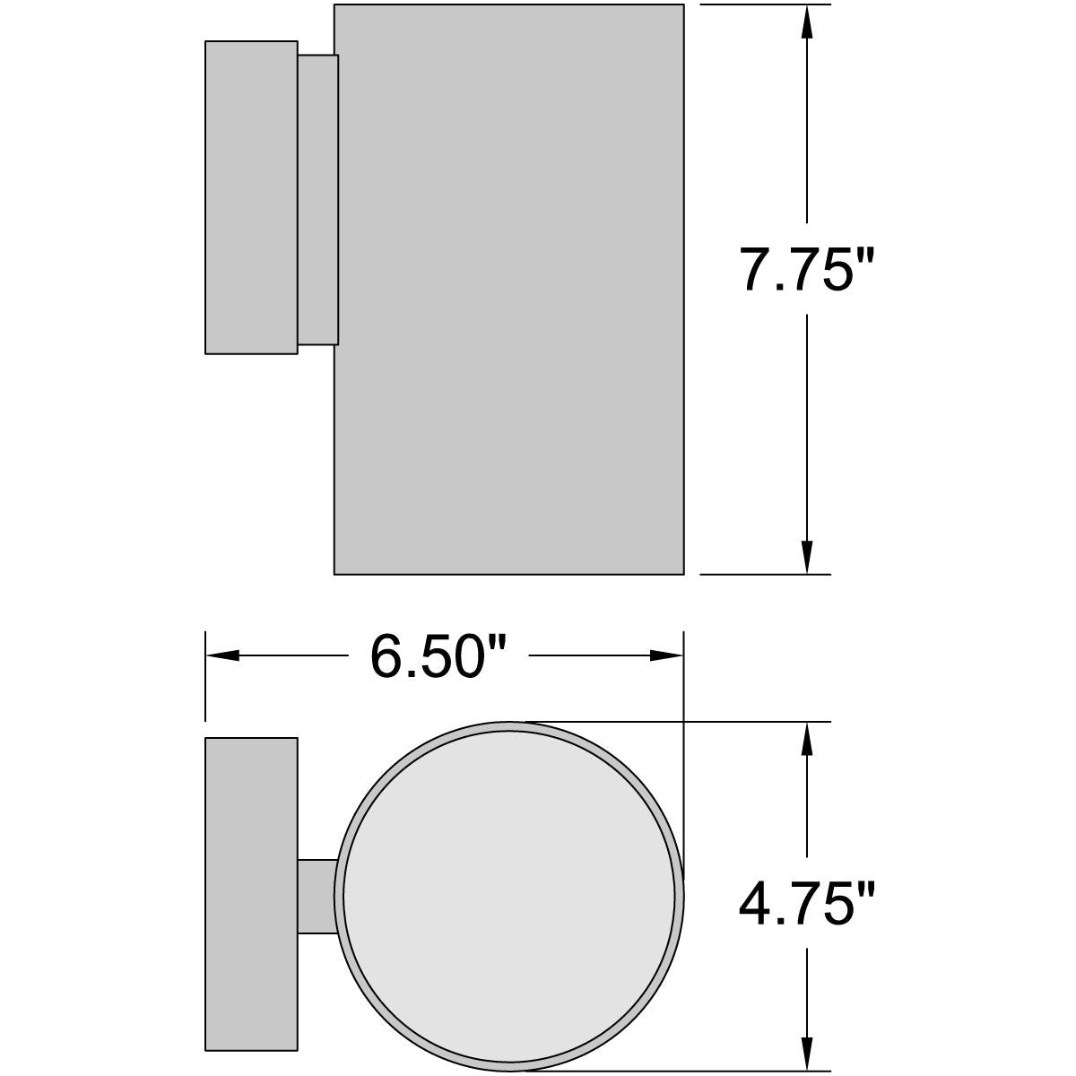 Access Lighting Matira 1 Light Outdoor LED Wall Mount, Black (20147LEDDMGLP), image 8