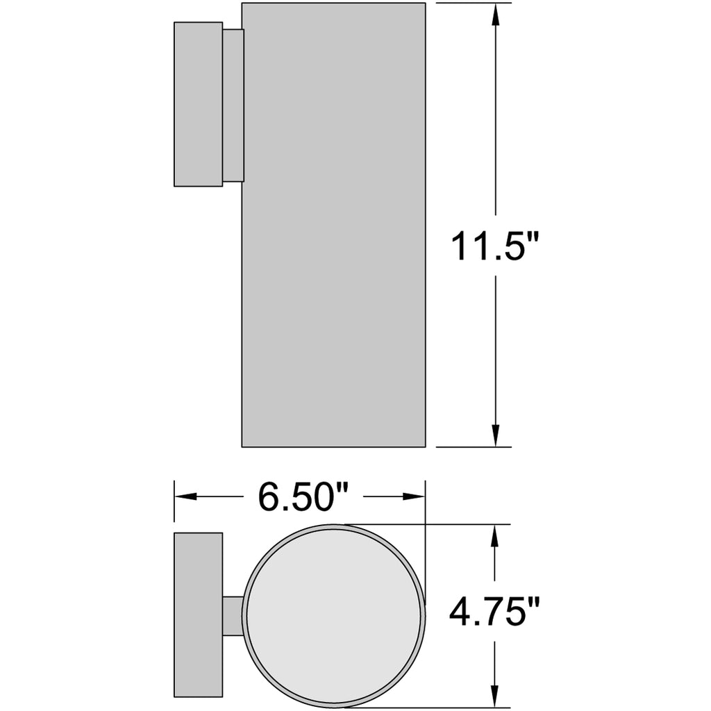 Access Lighting Matira 1 Light Outdoor LED Wall Mount, Black (20148LEDDMGLP), image 7