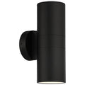 Matira Dual Bi-Directional Outdoor LED Wall Mount, Black