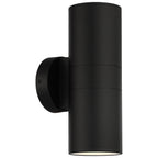 Matira Dual Bi-Directional Outdoor LED Wall Mount, Black