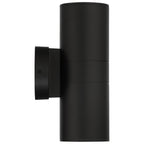 Matira Dual Bi-Directional Outdoor LED Wall Mount, Black
