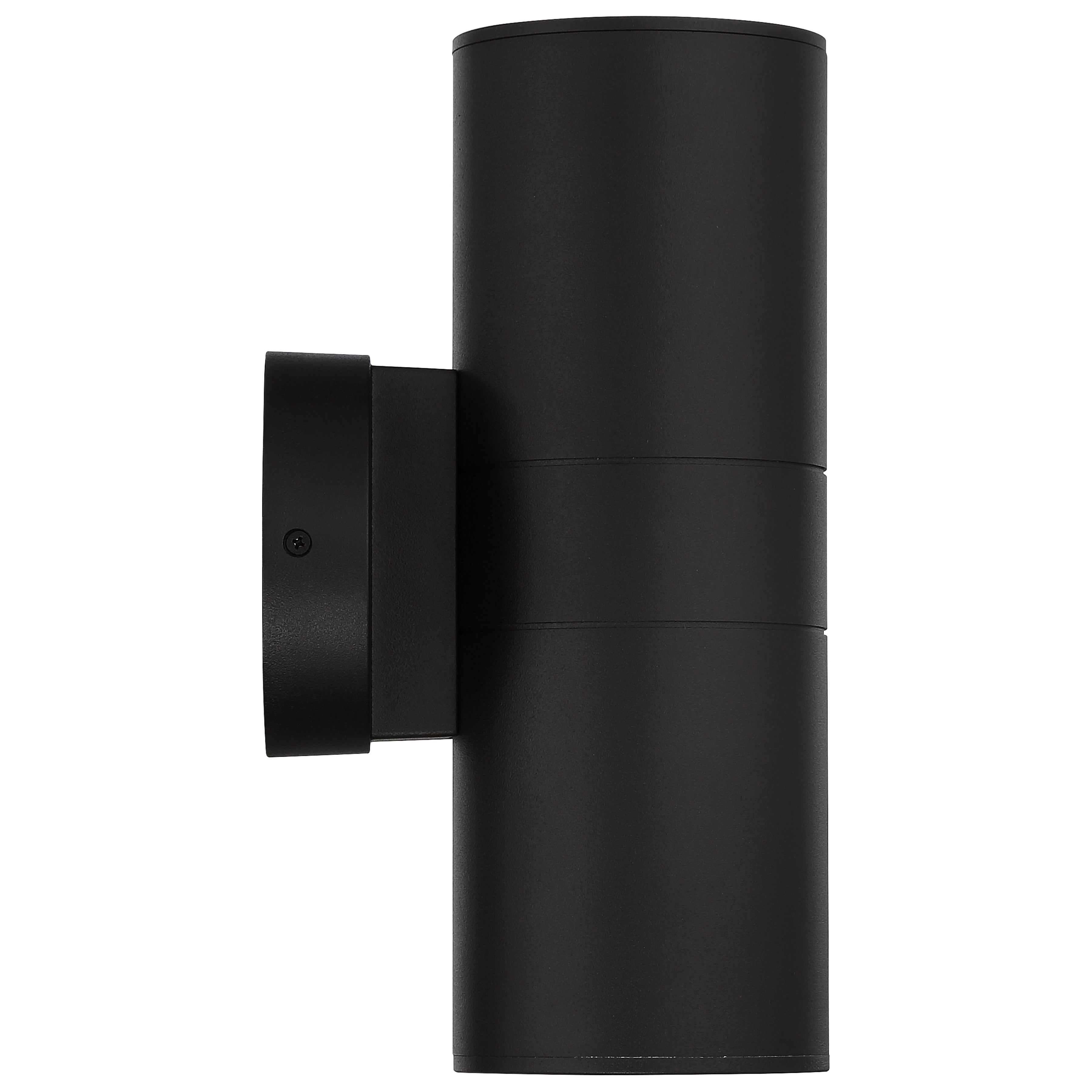Matira Dual Bi-Directional Outdoor LED Wall Mount, Black