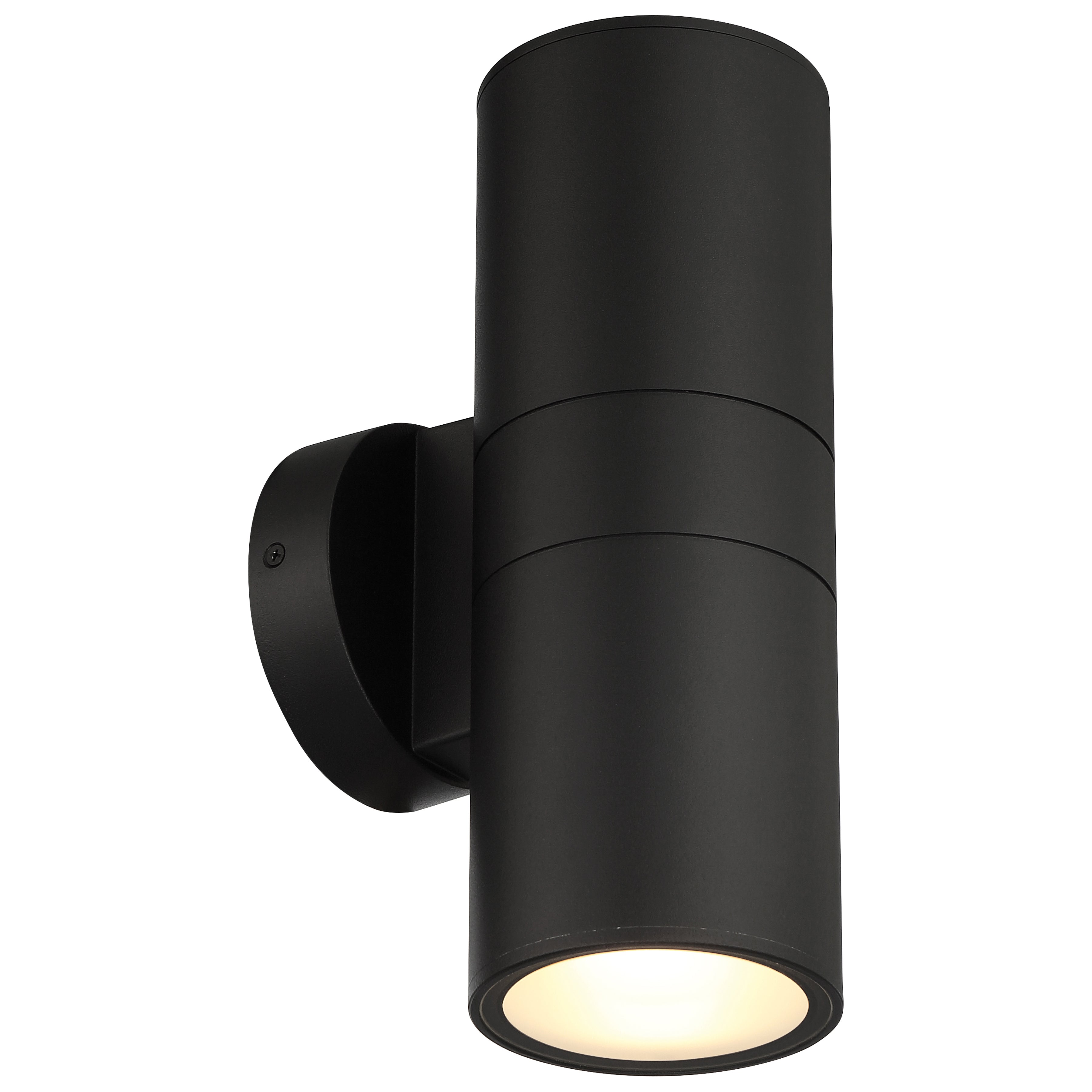 Matira Dual Bi-Directional Outdoor LED Wall Mount, Black