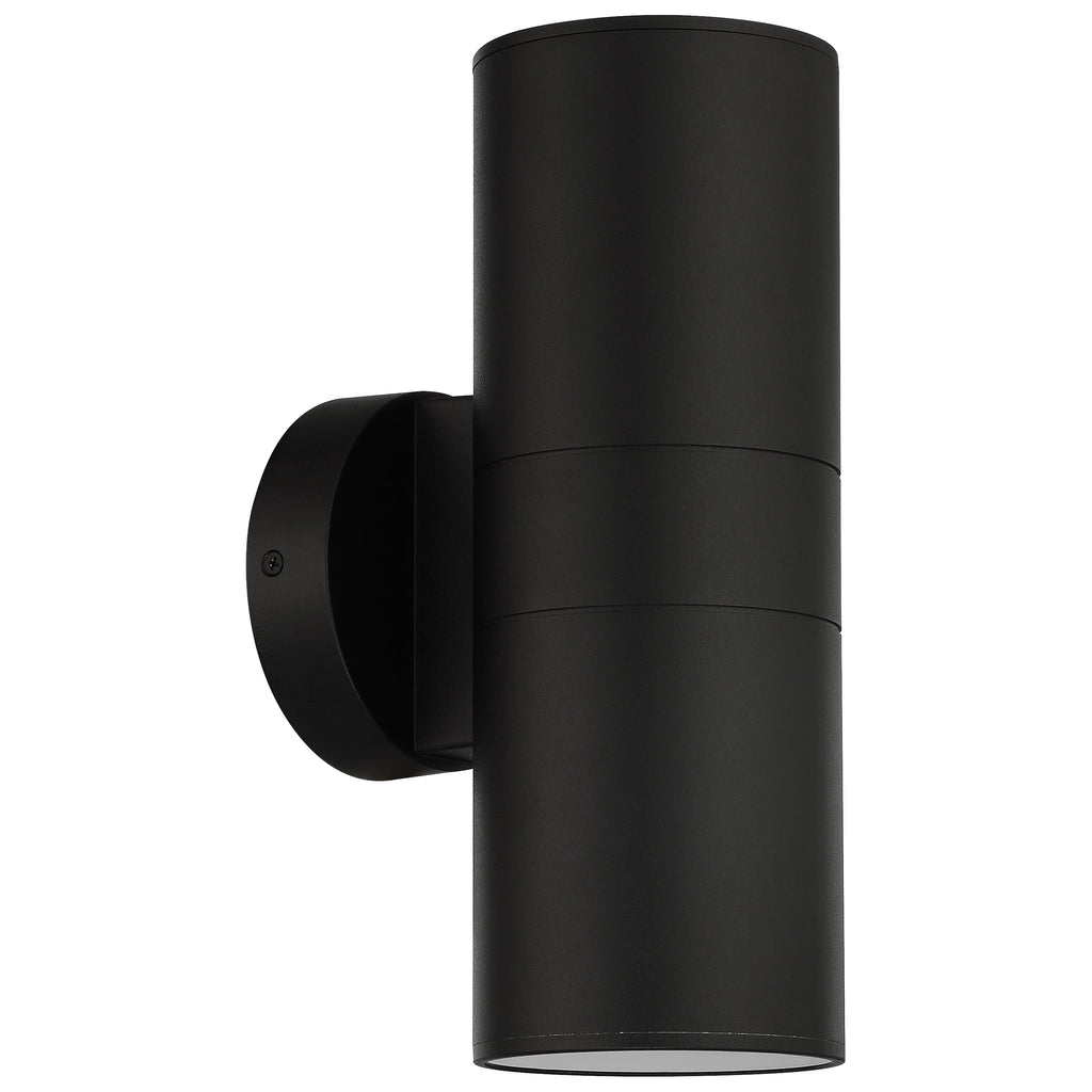 Matira Dual Bi-Directional Outdoor LED Wall Mount, Black