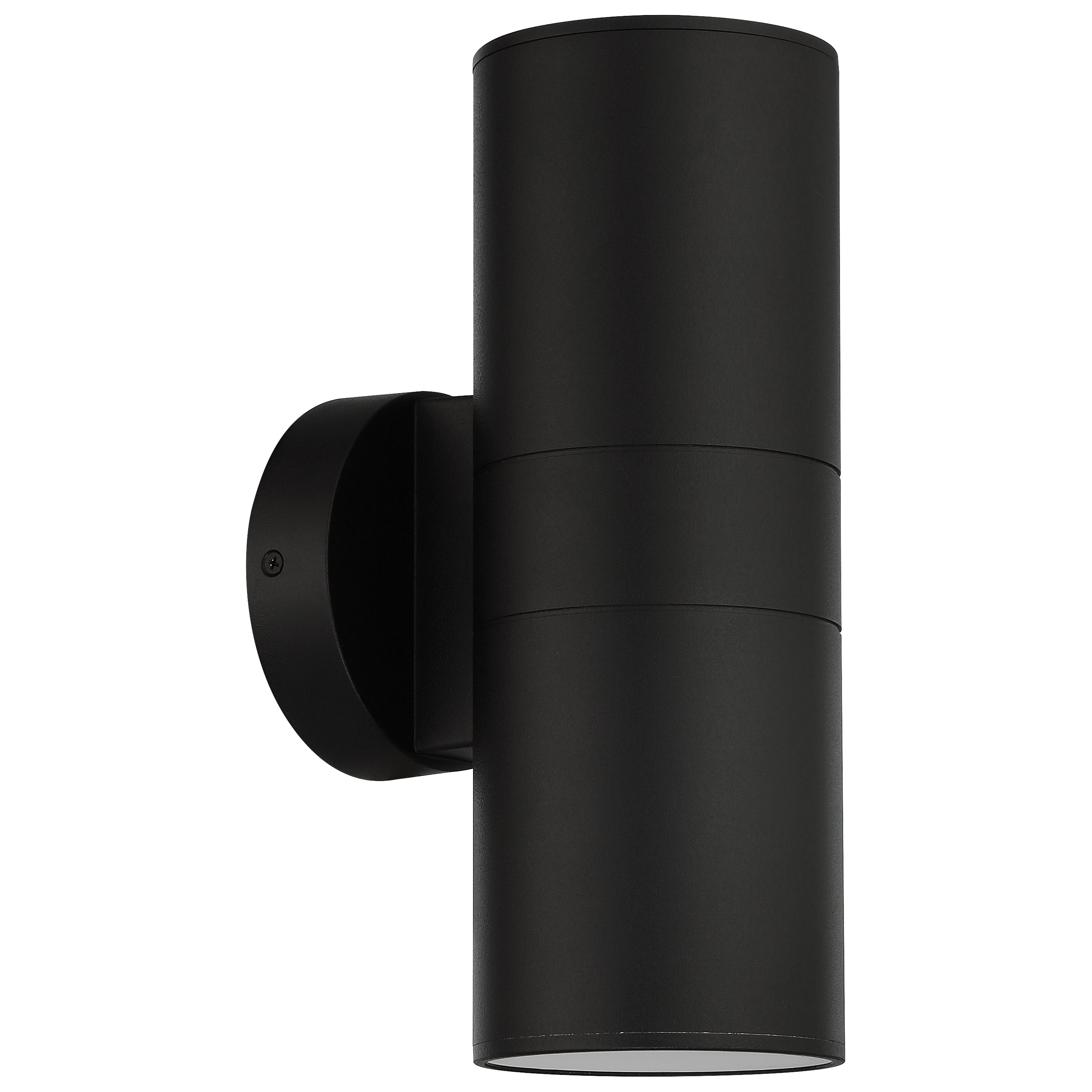 Matira Dual Bi-Directional Outdoor LED Wall Mount, Black