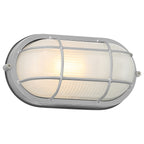 Nauticus Dual Mount 1 Light Outdoor Bulkhead, Satin / 11" / 60W