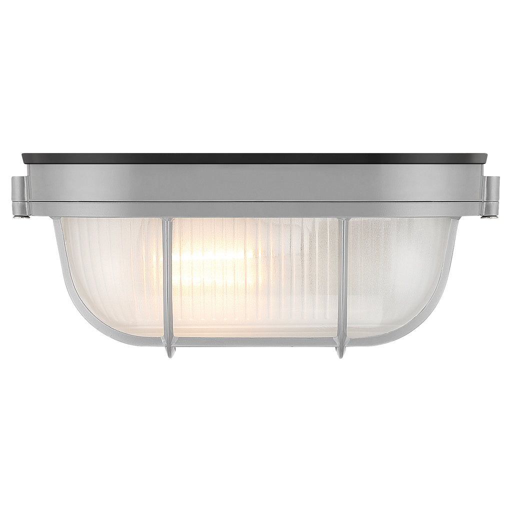 Nauticus Dual Mount 1 Light Outdoor Bulkhead, Satin / 11" / 60W